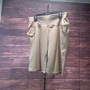 NWOT Beige Yoga Shorts